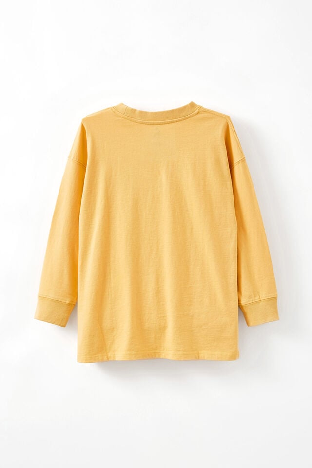 The Essential Long Sleeve Tee, HONEY GOLD WASH