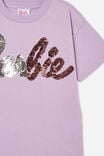 Barbie Drop Shoulder Short Sleeve Tee, LCN MAT BARBIE SPARKLE LOGO/LILAC DROP - alternate image 5