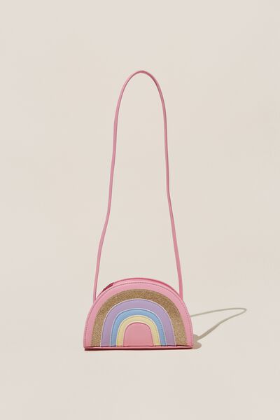 Kids Rainbow Cross Body Bag, RAINBOW/PASTEL