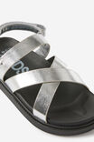 Blair Multi Strap Sandal, SILVER METALLIC - example image 2