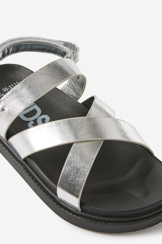 Blair Multi Strap Sandal, SILVER METALLIC
