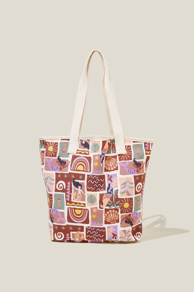 Summer Tote Bag, HENNA/MERMAID PARADISE