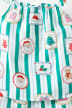 Kids Babydoll Family Xmas Pj Set, ENGLISH IVY/SANTA STAMP - example image 4