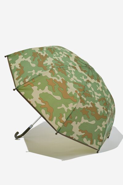 Kids Cloudburst Umbrella, CAMO/SWAG GREEN