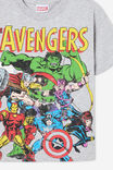 Avengers Drop Shoulder Short Sleeve Tee, LCN MAR FOG GREY MARLE/THE AVENGERS - alternate image 2