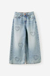 Select Color: AIRLIE LIGHT BLUE/HEART APPLIQUE BLING
