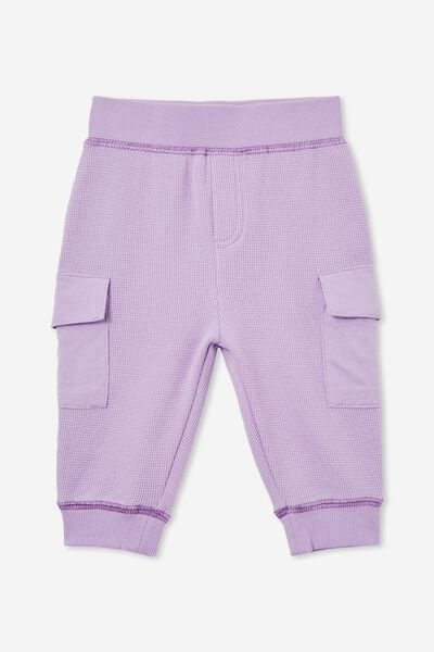 Auggie Waffle Trackpant, LILAC DROP