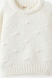 Baby Organic Blend Knit Sweater, MILK - example image 2