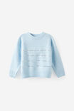 Soft Knit Sweater, BLUE WHISPER/SEQUIN - example image 1