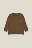 The Essential Long Sleeve Tee, HOT CHOCCY WASH - alternate image 1