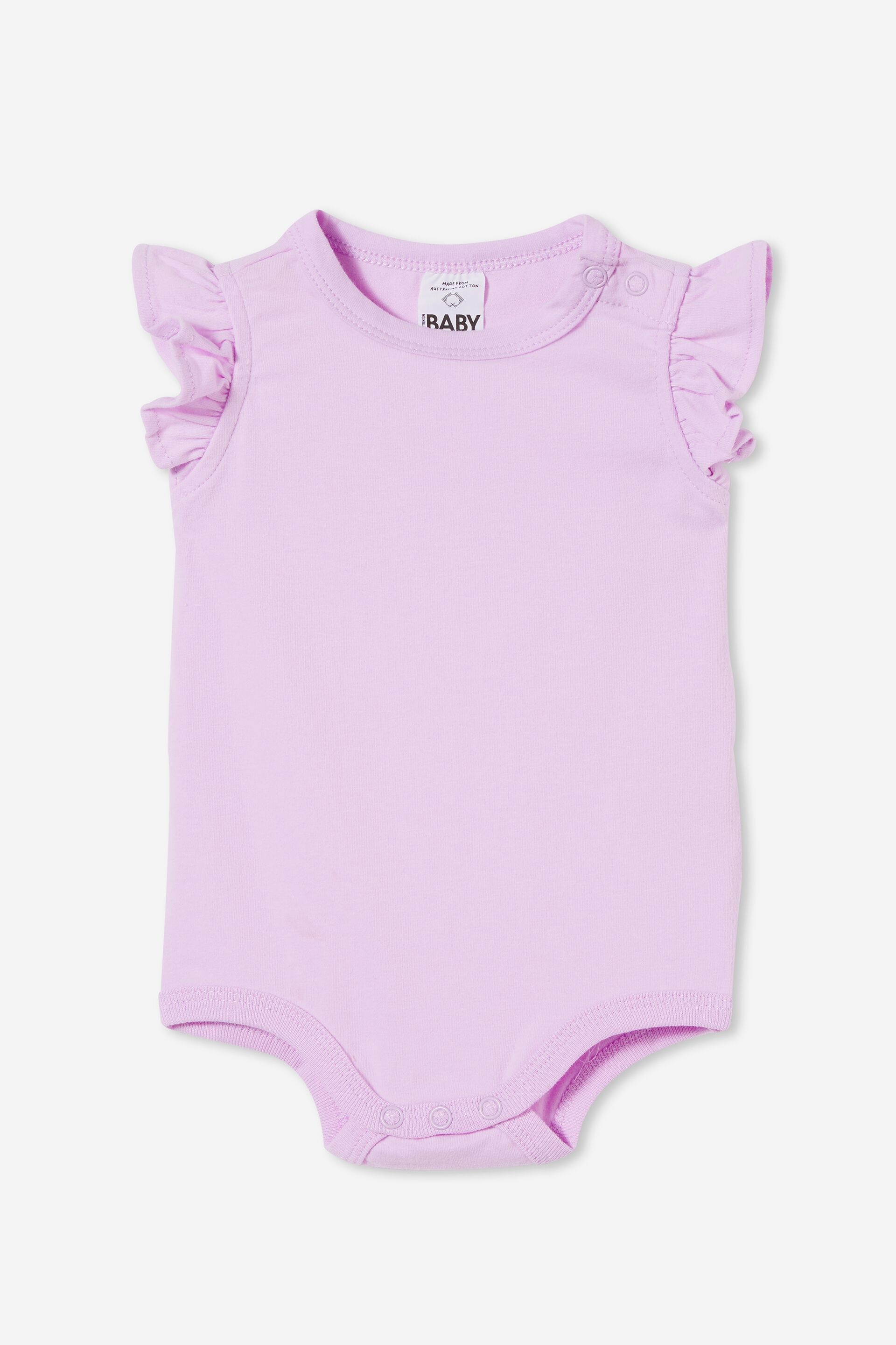 Baby All In Ones & Bodysuits | The Sleeveless Ruffle Bubbysuit - GV96716