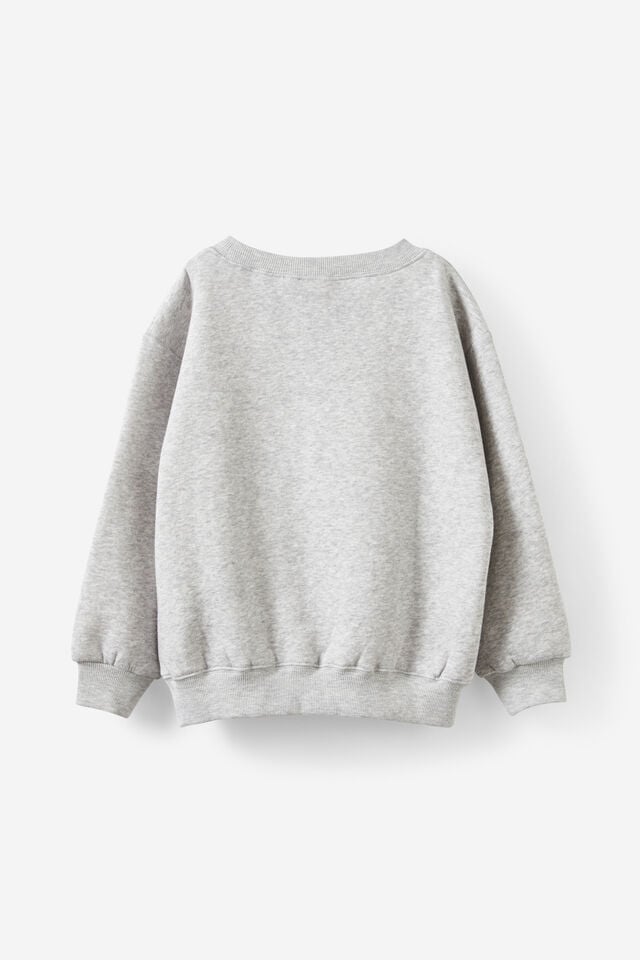 License Dusty Fleece Crew Neck, LCN MT TLC/FOG GREY MARLE