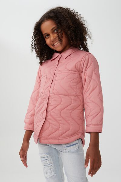 Jamie Quilted Shacket, MUSK ROSE
