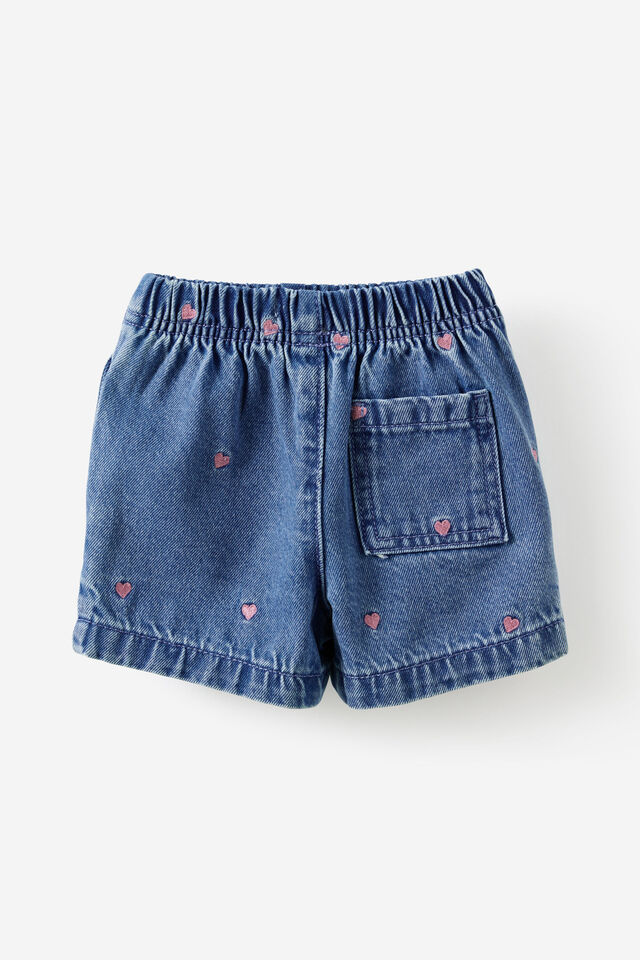Jagger Denim Short, BURLEIGH BLUE WASH/HEART