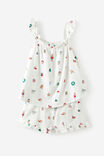Adults Babydoll Family Xmas Pj Set, VANILLA/EVERYTHING CHRISTMAS - example image 2