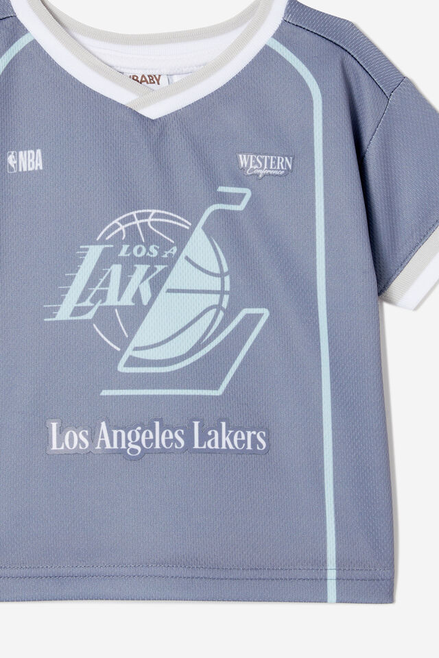 NBA LA Lakers Baby Sport Tee, LCN NBA STEEL/LA LAKERS