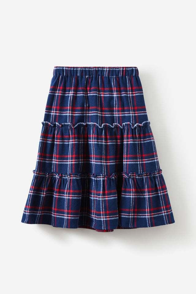 Harriette Skirt, IN THE NAVY/RED CHECK