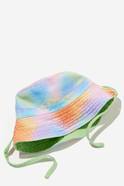 Reversible Bucket Hat, RAINBOW DIGI DYE/WASHED SPEARMINT