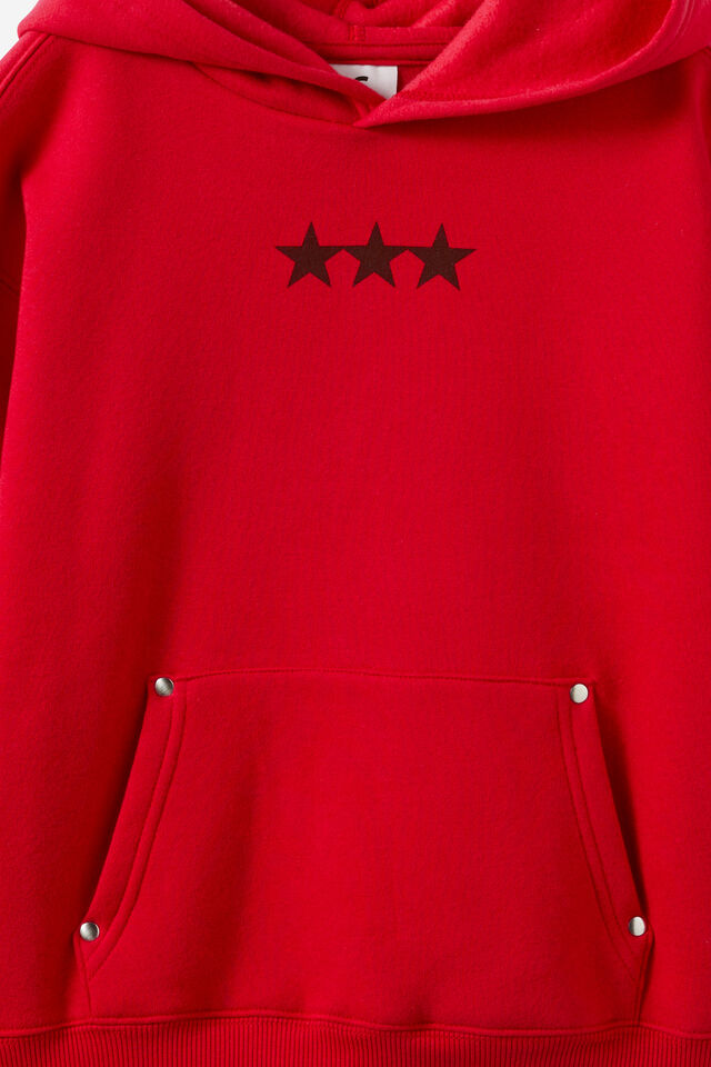 Sammy Oversize Hoodie, VARSITY RED/STAR