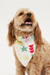 Pet Bandana, VANILLA/GEO CHRISTMAS - alternate image 1