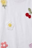 Livvy Lux Short Sleeve Tee, WHITE/GARDEN - alternate image 2