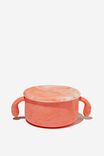 Silicone Snack Cup, PINK MARBLE - alternate image 1