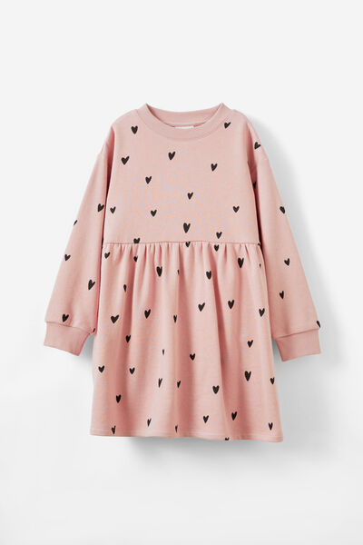 Tessa Fleece Dress, ZEPHYR/HEARTS