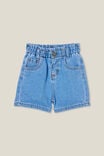 Anna Paperbag Relaxed Short, BYRON MID BLUE - alternate image 1