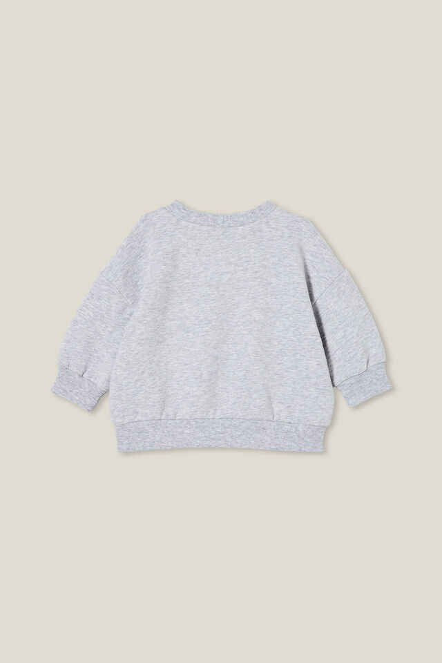 Alma Drop Shoulder Sweater Lcn, LCN DIS CLOUD MARLE/BAMBI