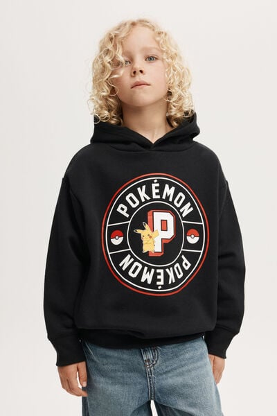 License Emerson Hoodie, LCN POK BLACK/POKEMON PIKACHU