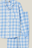 Wilson Long Sleeve Pyjama Set, DUSK BLUE/GINGHAM - alternate image 2