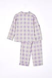 Laila Long Sleeve Pyjama Set, VINTAGE LILAC/GINGHAM - alternate image 3