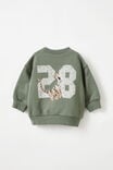 Alma Drop Shoulder Sweater Lcn, LCN DIS SWAG GREEN/WINNIE THE POOH TIGGER - alternate image 3