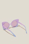 Kids Bella Butterfly Sunglasses, LILAC DROP/DUSK BLUE - alternate image 3