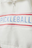 Naomi Half Zip Pullover, VANILLA/PICKLEBALL - alternate image 2