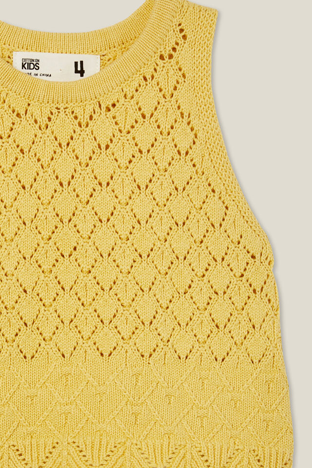 Taylor Crochet Top, RAFFIA