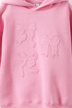 Sammy Oversized Hoodie, STRAWBERRY MILK/BOW - example image 3