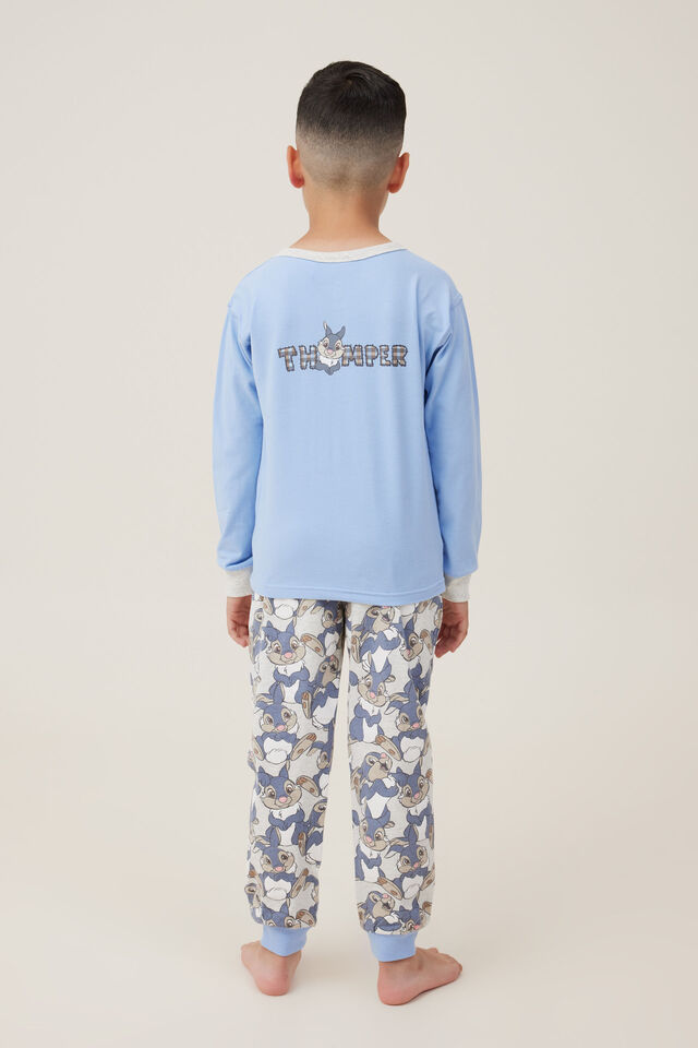 Ace Long Sleeve Pyjama Set Licensed, LCN DIS DUSK BLUE/THUMPER