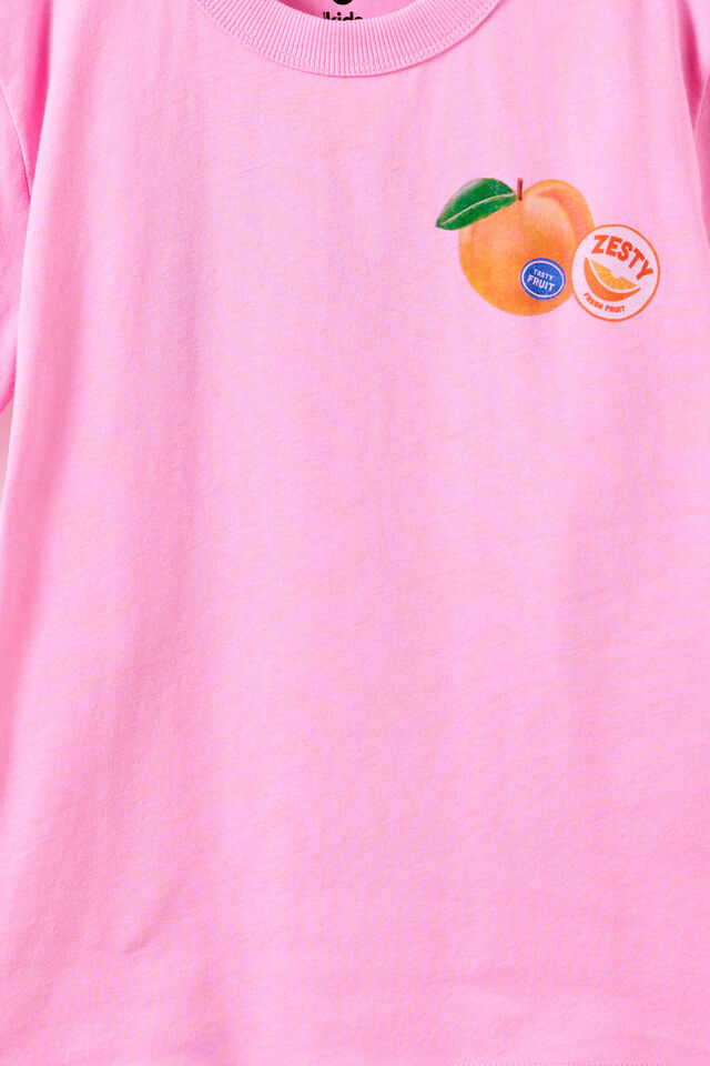 Essential Short Sleeve Graphic Tee, STRAWBERRY MILK/SUNRISE DELIGHT