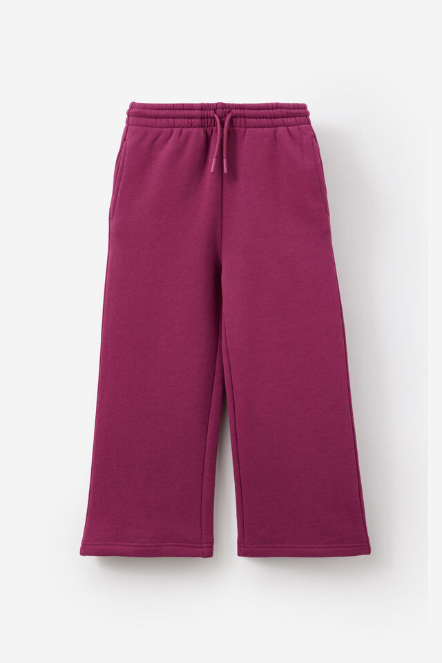 Sammy Wide Leg Sweatpant, BERRY JAM