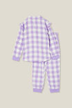 Angie Long Sleeve Pyjama Set, LILAC DROP/LUREX GINGHAM - alternate image 3