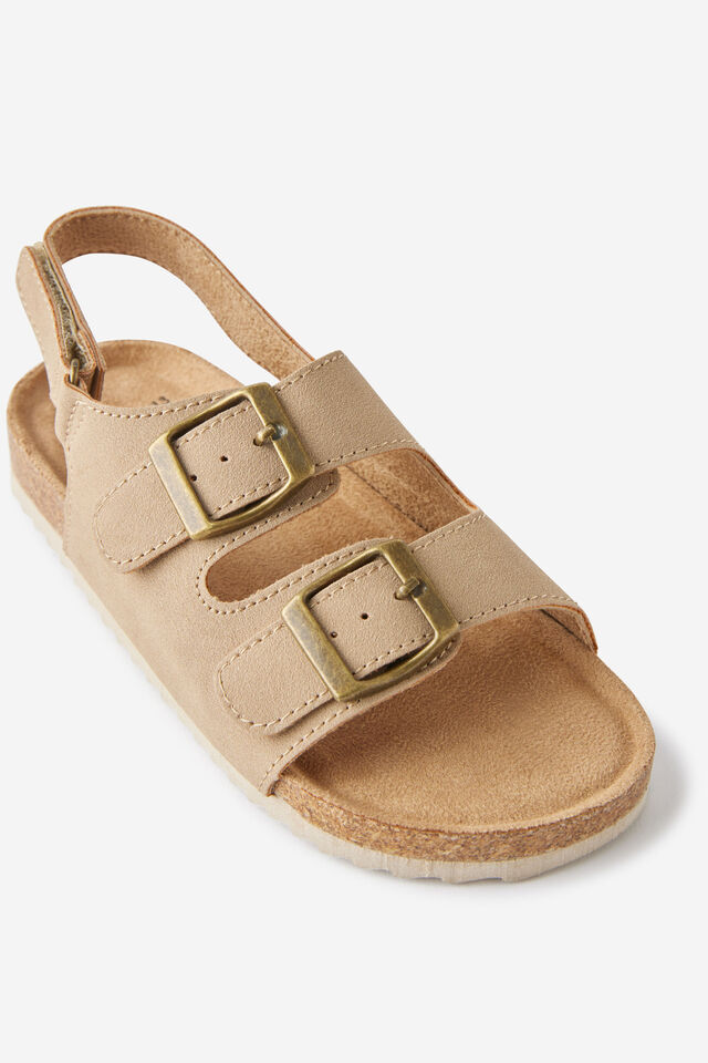 Kids Double Buckle Sandal, SEMOLINA
