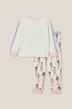 Barbie Ava Long Sleeve Pyjama Set, LCN MAT VANILLA/BARBIE PARTY - alternate image 3