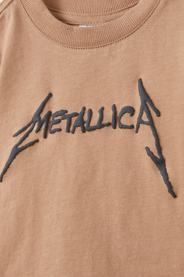 Jamie Short Sleeve Graphic Print Tee - License, LCN PRO TAUPY BROWN/METALLICA