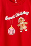 Essential Short Sleeve Graphic Tee, VARSITY RED/SWEET HOLIDAY - example image 2