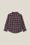 Rugged Long Sleeve Shirt, CRUSHED BERRY/TAUPY BROWN WAFFLE PLAID - alternate image 3