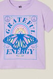 Camiseta - Poppy Short Sleeve Print Tee, LILAC DROP/GRATEFUL ENERGY - vista alternativa 2