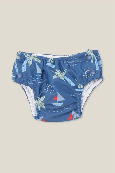 Steph Swim Nappy, PETTY BLUE/SAIL AWAY