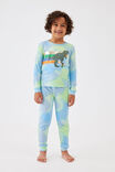 Cody Super Soft Long Sleeve Pyjama Set, MULTI/RAINBOW SKATER DINO - alternate image 1