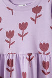 Tessa Fleece Dress, LILAC DROP/TULIPS - alternate image 2